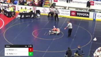 96 lbs Round Of 16 - Jake Benyo, Hazleton vs Elijah Foltz, Palmyra