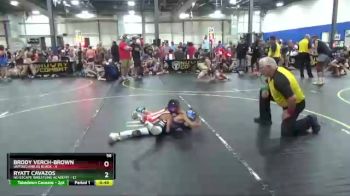 56 lbs Round 4 (6 Team) - Ryatt Cavazos, No Escape Wrestling Academy vs Brody Verch-Brown, Untouchables Black