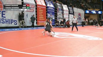 125 Class 2 lbs Cons. Round 2 - Hannah Maskrod, Ozark vs Yomara Gutierrez, Grandview