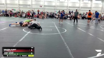 144 lbs Finals (2 Team) - Caleb Brenneman, All American vs Caleigh Suddreth, Combat Athletics Red