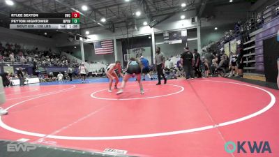 138 lbs Rr Rnd 5 - Rylee Sexton, Berryhill Wrestling Club vs Peyton Hightower, Mannford Pirate Youth Wrestling