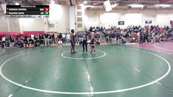 285 lbs Consi Of 8 #2 - Joshua Rivera, East Haven vs Shawn Leith, Avon