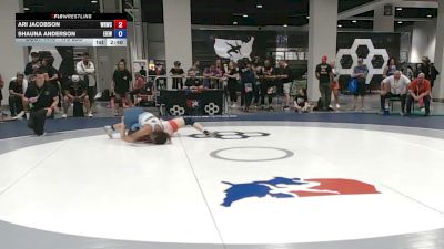 170 lbs Cons. Quarters - Ari Jacobson, Wrestling Rhinos Wrestling Club vs Shauna Anderson, East Idaho Elite Wrestling Club