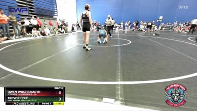 96 lbs Round 3 (4 Team) - Trevor Cole, East Kansas Eagles Gold vs Owen Wusterbarth, Potentially Dangerous