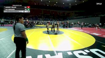 4A/3A/2A/1A Girls 110 5th Place Match - Audrey Miller, Tillamook Girls vs Aja Henager, Junction City Girls