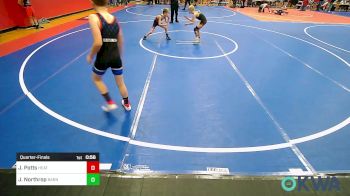 58-61 lbs Quarterfinal - Jake Potts, Heat vs Jaxon Northrop, Barnsdall Youth Wrestling