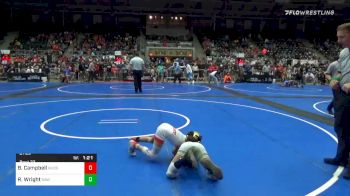 67 lbs Prelims - Beckett Campbell, Hudson WC vs Randen Wright, Rollers Academy