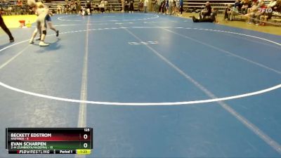 125 lbs Placement (4 Team) - Evan Scharpen, Z-M (Zumbrota/Mazeppa) vs Beckett Edstrom, Hastings
