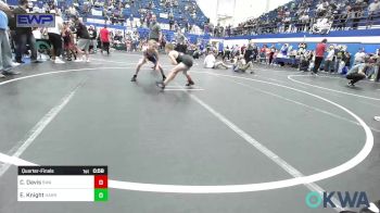 64 lbs Quarterfinal - Caeden Davis, Shelton Wrestling Academy vs Elijah Knight, Harrah Little League Wrestling