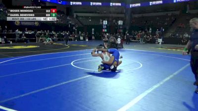 132 lbs Round Of 16 - Moses Mendoza, Gilroy (CC) vs Daniel Benevides, Highland HS (CS)