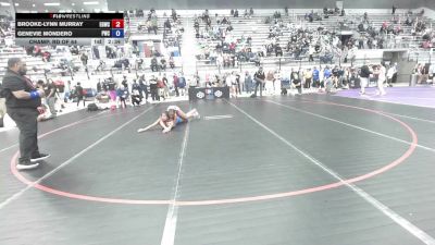 62 kg Champ. Rd Of 64 - Brooke-Lynn Murray, Empire Girls Wrestling Club vs Genevie Mondero, Peninsula Wrestling Club