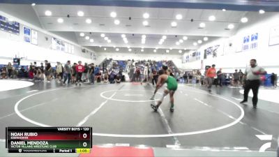 120 lbs Quarterfinal - Daniel Mendoza, Victor Villains Wrestling Club vs Noah Rubio, Eisenhower