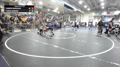 126 lbs Cons. Semi - Joseph Gonzales, Huntington Beach vs Chris Qureshi, Fountain Valley