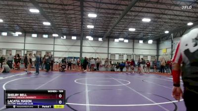 109 lbs Cons. Round 1 - Shelby Bell, Eastern Oregon University vs Lacatia Mason, Factory Wrestling Club