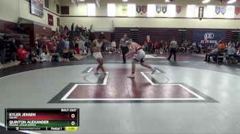 190 lbs Cons. Round 2 - Kyler Jensen, Solon vs Quinton Alexander, Prairie, Cedar Rapids