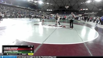 74 lbs Cons. Round 4 - Makaniku Pedro, Bethel AllStars Wrestling Club vs Aarbor Renkert, Cruiser Wrestling Club