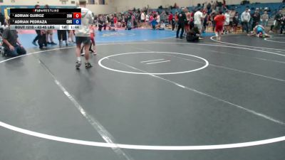 43-45 lbs Champ. Round 2 - Adrian Quiroz, 208 Spartan WC vs Adrian Pedraza, Cougar Wrestling Club