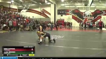 120 lbs Champ. Round 1 - Kris Zamora, Peninsula vs Luke Brooks, Chino Hills