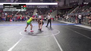 150 lbs Cons. Semi - Mireya Cervantes, Pratt Wrestling Club vs Aubree Lewis, Bobcat Wrestling Club