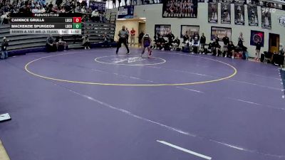 100 lbs Semis & 1st Wb (8 Team) - Cadence Grulla, Lumpkin Co. vs Mackenzie Spurgeon, Long County