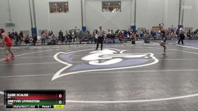 133 lbs Quarterfinal - Dreyvin Livingston, Thiel vs Gabe Scalise, RIT