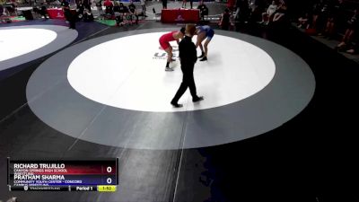 157 lbs Cons. Round 2 - Richard Trujillo, Canyon Springs High School Wrestling vs Pratham Sharma, Community Youth Center - Concord Campus Wrestling