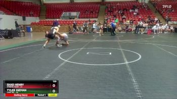 130 lbs Semis (4 Team) - Shad Henry, Xtreme Team vs Tyler Ineman, Lake WC
