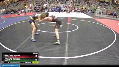 122 lbs Quarterfinals (8 Team) - Grayson Moore, Mountain View vs Connor Powell, Bend