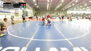 150 lbs Consi Of 4 - Bryce Cropsey, Team Michigan vs Logan Hartzell, Warhawks