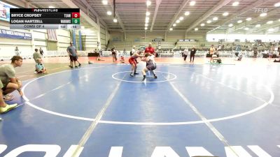 150 lbs Consi Of 4 - Bryce Cropsey, Team Michigan vs Logan Hartzell, Warhawks