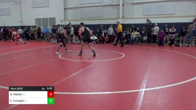 165-O lbs Quarterfinal - Anthony Welsh, PA vs Casey Crangle, WI