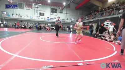 100 lbs Rr Rnd 4 - Maverick Stewart, Warner Eagles Youth Wrestling vs Maddon Harp, Broken Bow Youth Wrestling