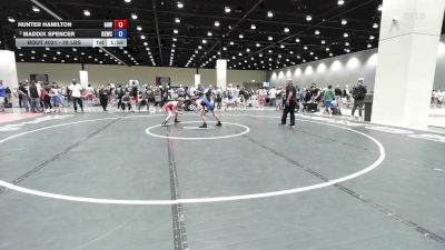 78 lbs Cons. Semis - Hunter Hamilton, Greater Heights Wrestling vs Maddix Spencer, Keystone Kids Wrestling Club