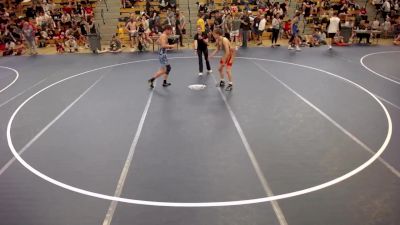 132 lbs Champ. Round 2 - Caleb Lightfoot, IA vs Brock Claypool, IL