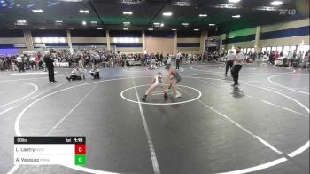 90 lbs Round Of 16 - Landon Lantry, Hotshots vs Abel Vasquez, Poway Elite