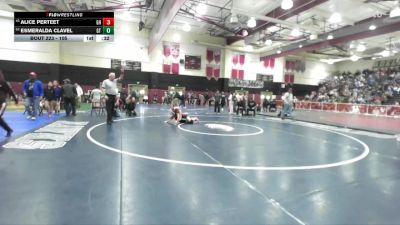 105 lbs Cons. Round 3 - Esmeralda Clavel, Grand Terrace vs Alice Perteet, Granite Hills