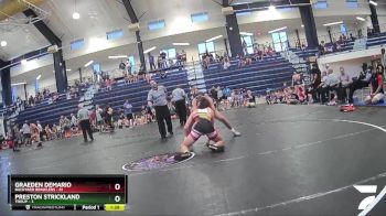 140 lbs Round 2 (6 Team) - Graeden Demario, Backyard Brawlers vs Preston Strickland, Troup