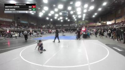 43 lbs Rr Rnd 5 - Grayson Garcia, Bear Creek Jr. Wrestling vs Sage Daves, Dove Creek WC