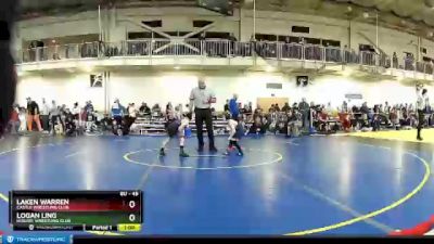 45 lbs Cons. Round 4 - Laken Warren, Castle Wrestling Club vs Logan Ling, Hobart Wrestling Club