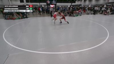 100 lbs Cons. Rd Of 32 - Kaynon Navarro, Team Idaho Wrestling Club vs Seth Hollerman, Bad Karma Wrestling Club