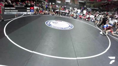 138 lbs Keanu Perez, BAWA-Bay Area Wrestling Association vs Isaiah Vaughan, NAWA - North Area Wrestling Association