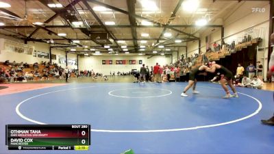 174 lbs Cons. Round 4 - Othman Taha, Ohio Wesleyan University vs David Cox, Manchester