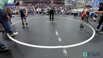 58 lbs Quarterfinal - Axel Linthicum, Carl Albert vs Huxley Kelton, Harrah Little League Wrestling