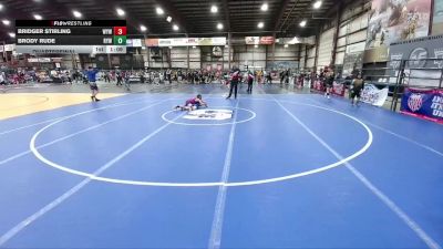 80 lbs Quarterfinal - Brody Rude, Redfield Youth Wrestling vs Bridger Stirling, Winner Youth Wrestling