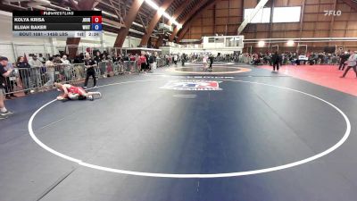 145B lbs Rr Rnd 1 - Kolya Krisa, Journeymen vs Elijah Baker, Whitney Point High School