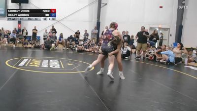 56 lbs Rr Rnd 7 - Kennedy Unrue, PA West Black - W vs Hailey Worden, Mat Demon - W