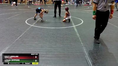 52 lbs Cons. Round 1 - Lilly Lakhlani, Unattached vs Logan Simpkins, Pursuit