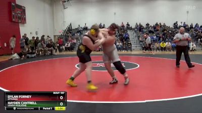 285 lbs Round 2 - Dylan Forney, Ottumwa vs Hayden Cantrell, Louisa-Muscatine