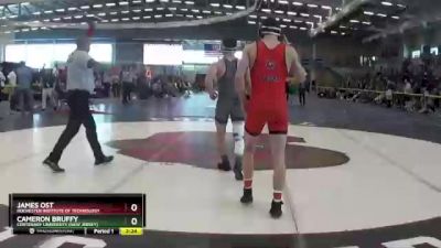 157 lbs Cons. Round 3 - Cameron Bruffy, Centenary University (New Jersey) vs James Ost, Rochester Institute Of Technology