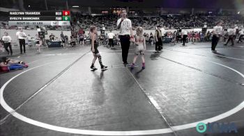 52 lbs 3rd Place - Raelynn Traweek, Mojo Grappling Academy vs Evelyn Shimonek, Pawhuska